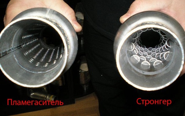 Установка пламегасителей, стронгеров